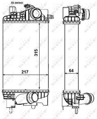 NRF Ladeluftkøler 30469 for OPEL VAUXHALL