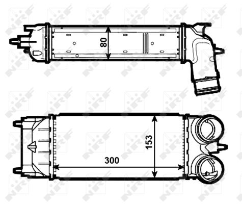 NRF Ladeluftkøler 30548 for PEUGEOT