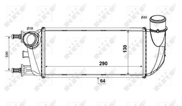NRF Ladeluftkøler 30773 for FORD FIAT