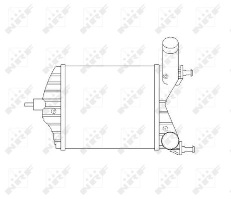 NRF Ladeluftkøler 30862 for LANCIA