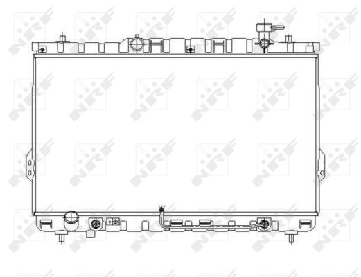 NRF Køler, motorkøling 53646 for HYUNDAI