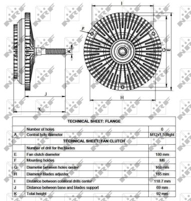 NRF Kobling, kølerventilator 49531 for MERCEDES-BENZ