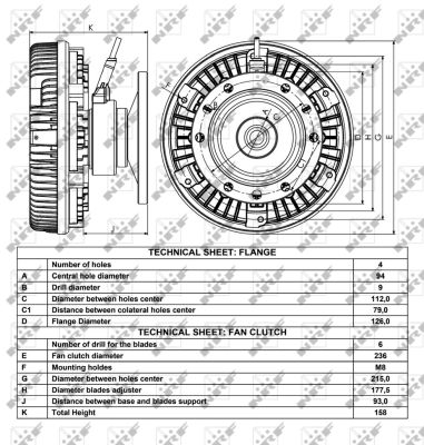 NRF 49008 259mm for VOLVO