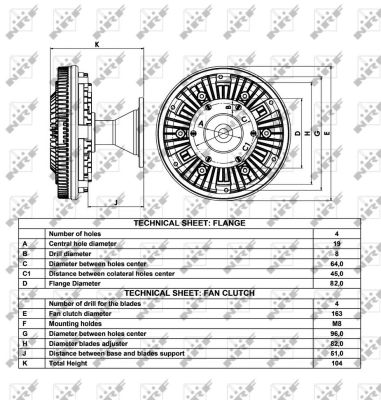 NRF 49047 163mm for MAN