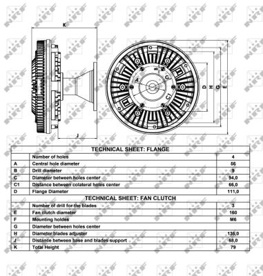 NRF Kobling, kølerventilator 49063 for MERCEDES-BENZ