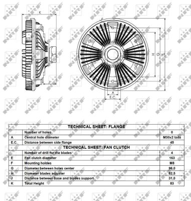 NRF 49077 163mm for RENAULT TRUCKS