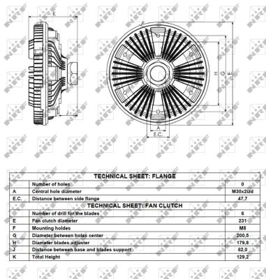NRF 49092 242mm for RENAULT TRUCKS