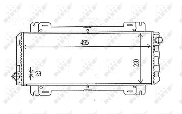 NRF Køler, motorkøling 54613 for FORD