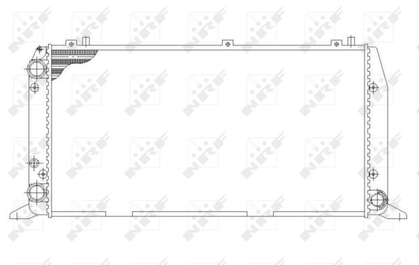 NRF Køler, motorkøling 54602 for AUDI