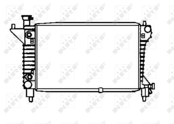 NRF Køler, motorkøling 50254 for FORD USA