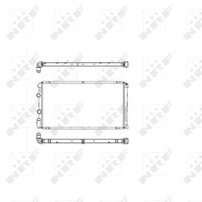 NRF Køler, motorkøling 58213 for OPEL VAUXHALL NISSAN RENAULT