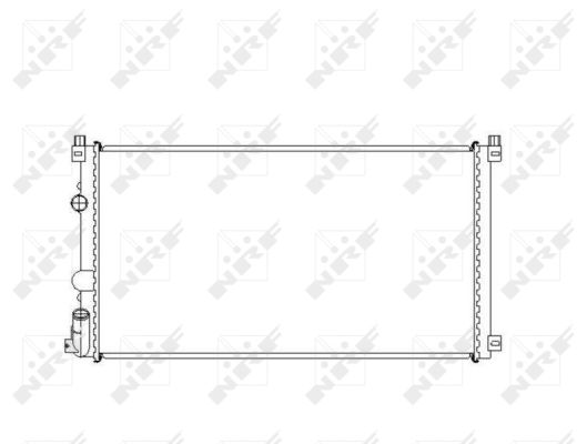 NRF Køler, motorkøling 58322 for OPEL VAUXHALL NISSAN RENAULT