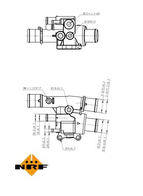 NRF Termostat, kølemiddel 725038 for RENAULT