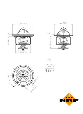 NRF Termostat, kølemiddel 725178 for MERCEDES-BENZ