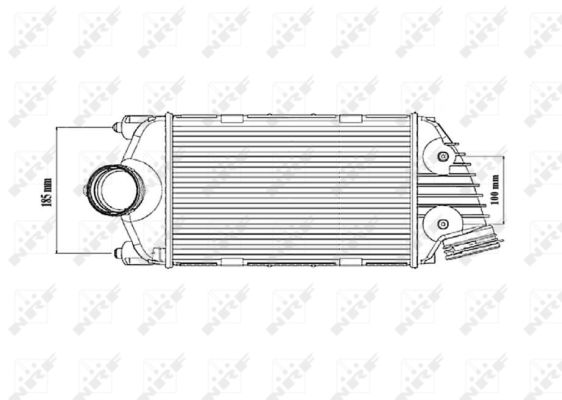 NRF Ladeluftkøler 30186 for PORSCHE