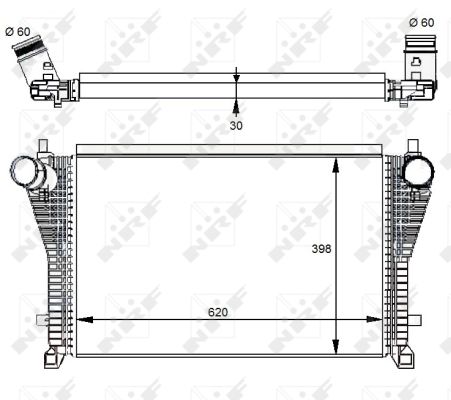 NRF Ladeluftkøler 30291 for VW CUPRA