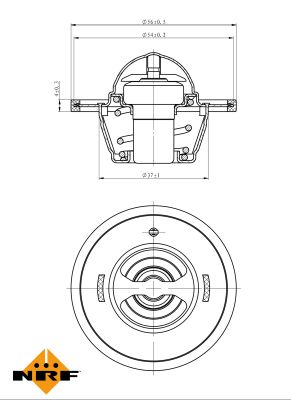 NRF Termostat, kølemiddel 725183 for KIA