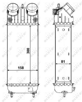 NRF Ladeluftkøler 30473 for PEUGEOT