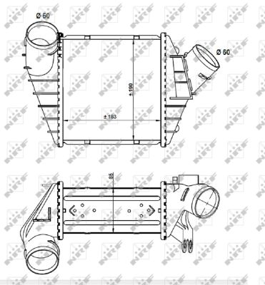 NRF Ladeluftkøler 30848 for VW