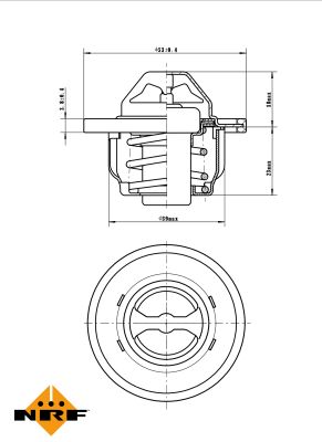 NRF Termostat, kølemiddel 725089 for RENAULT