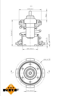 NRF Termostat, kølemiddel 725225 for CUPRA