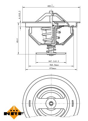 Termostat, kølemiddel NRF 725198