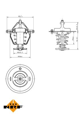 NRF Termostat, kølemiddel 725087 for SUBARU