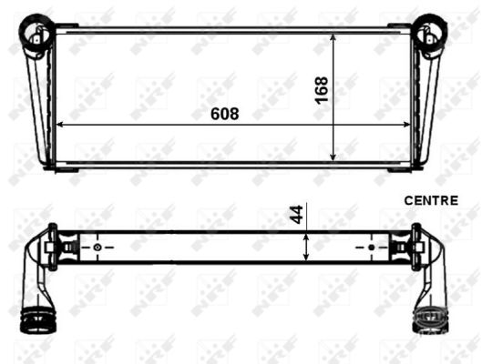 NRF Køler, motorkøling 53009 for PORSCHE