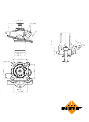NRF Termostat, kølemiddel 725079 for FIAT IVECO