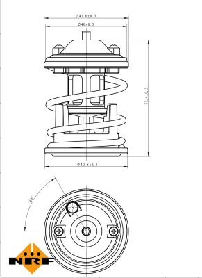 NRF Termostat, kølemiddel 725219 for BMW