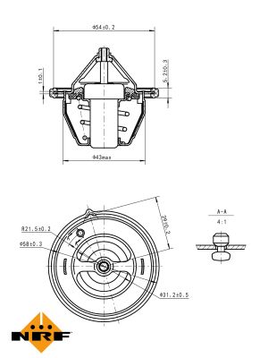 NRF Termostat, kølemiddel 725196 for KIA