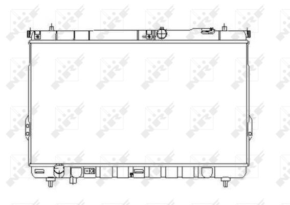 NRF Køler, motorkøling 53358 for HYUNDAI