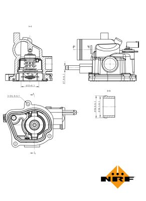 NRF Termostat, kølemiddel 725153 for MERCEDES-BENZ