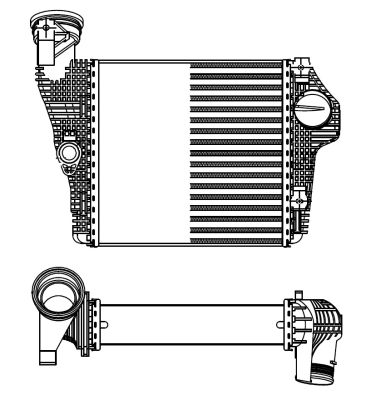 NRF Ladeluftkøler 309025 for PORSCHE