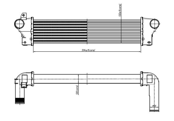 NRF Ladeluftkøler 309054 for LAND ROVER
