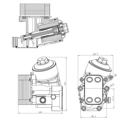 NRF Hus, oliefilter 31847 for VW