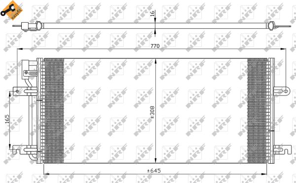NRF Kondensor, klimaanlæg 35316 for VW