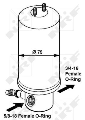 NRF Tørrer, klimaanlæg 33061 for VW SEAT