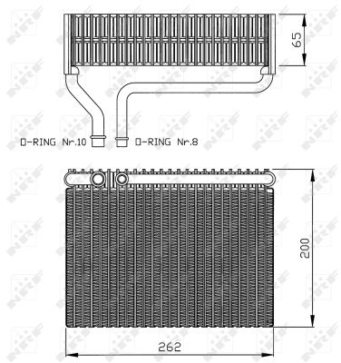 NRF Fordamper, klimaanlæg 36099 for PEUGEOT