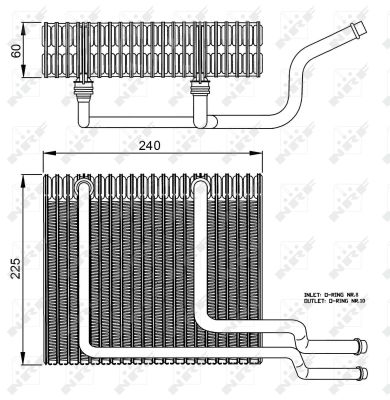 NRF Fordamper, klimaanlæg 36151 for RENAULT