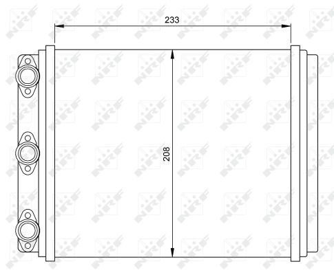 NRF Varmeelement, kabinevarme 54249 for MERCEDES-BENZ