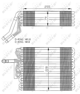 NRF Fordamper, klimaanlæg 36025 for VW