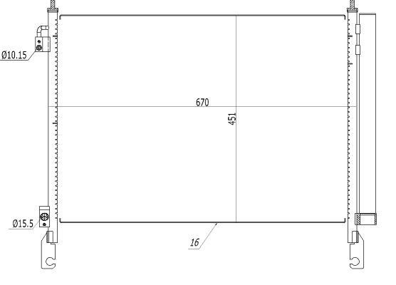 NRF Kondensor, klimaanlæg 350460 for RENAULT