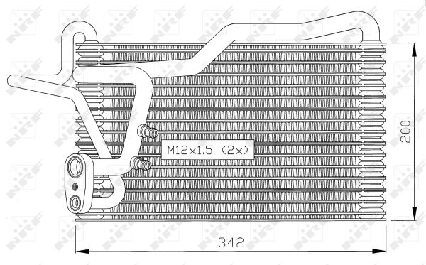 NRF Fordamper, klimaanlæg 36036 for AUDI