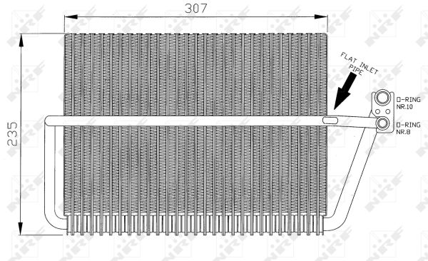 NRF Fordamper, klimaanlæg 36070 for MERCEDES-BENZ