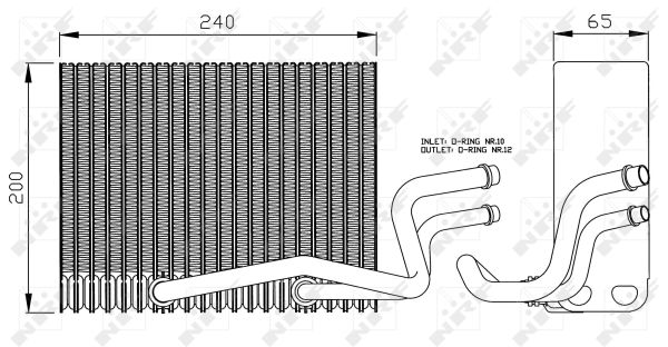 NRF Fordamper, klimaanlæg 36098 for RENAULT