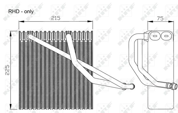 NRF Fordamper, klimaanlæg 36106 for VW SEAT