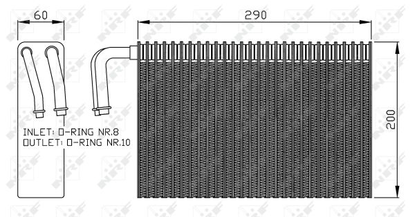 NRF Fordamper, klimaanlæg 36146 for BMW