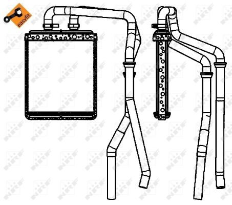 NRF Varmeelement, kabinevarme 54218 for IVECO