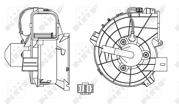 NRF Kabineblæser 34153 for OPEL